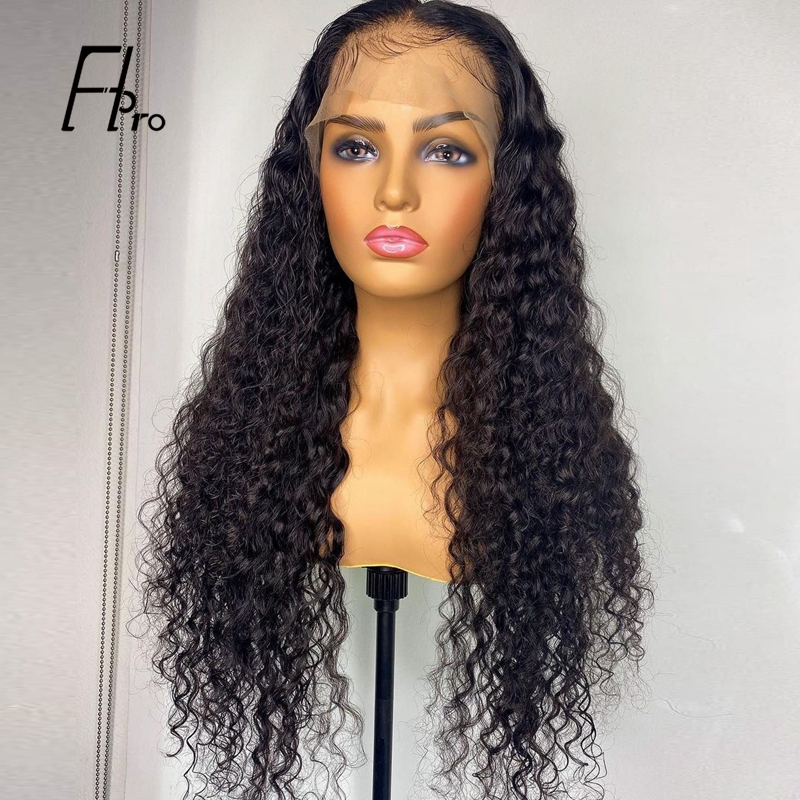 13x6 Front Lace Wig Deep Wave Natural Density Virgin Hair Wigs